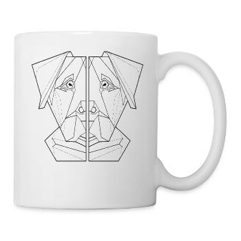 hunde shirt geschenk hundeliebhaber freund - Tasse - Weiß - Rechts
