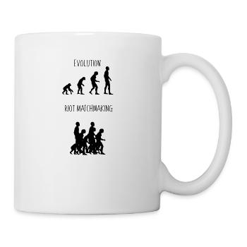 Evolution de L'Homme par Riot - Mug blanc - blanc - Droite