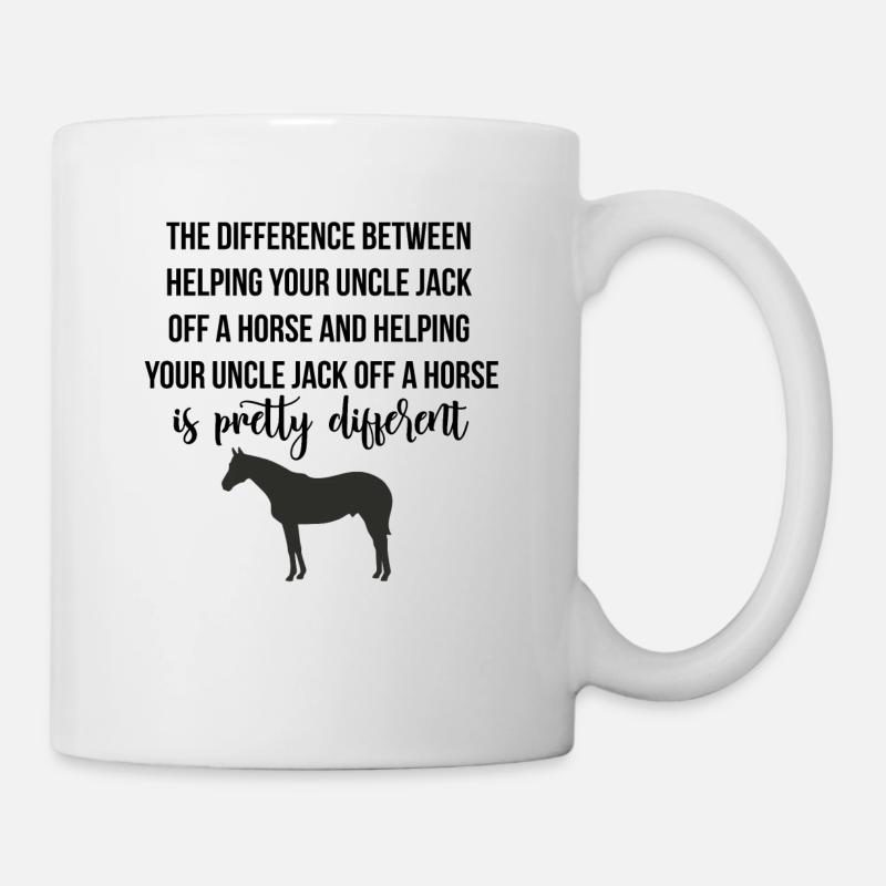 Branler un cheval - Mug blanc - blanc