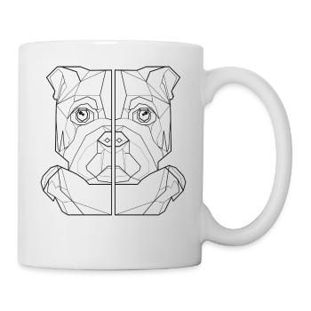 chien ami de chien amant, chien, chemise - Mug blanc - blanc - Droite