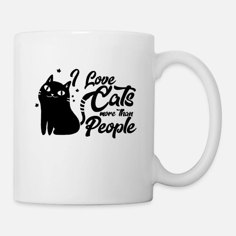 amant de chemise de chat de chat, ami de chat - Mug blanc - blanc
