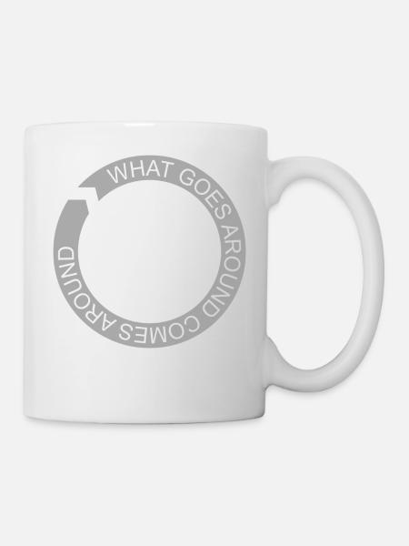 WHAT GOES AROUND - Mug - white