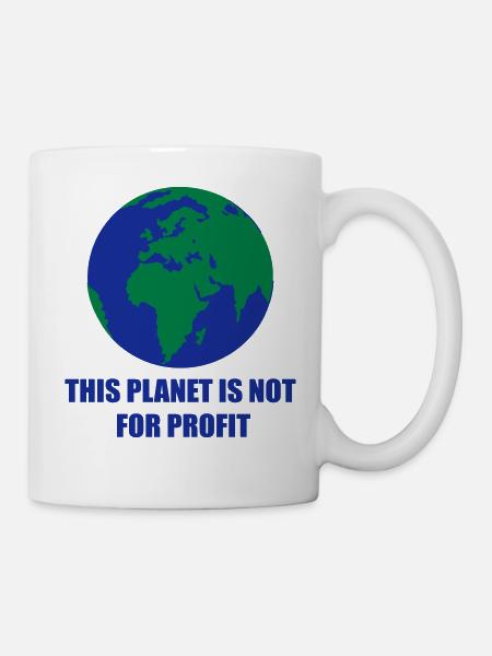 Planet Erde - Tasse - Weiß