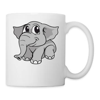Elephant Elefant - Tasse - Weiß - Rechts