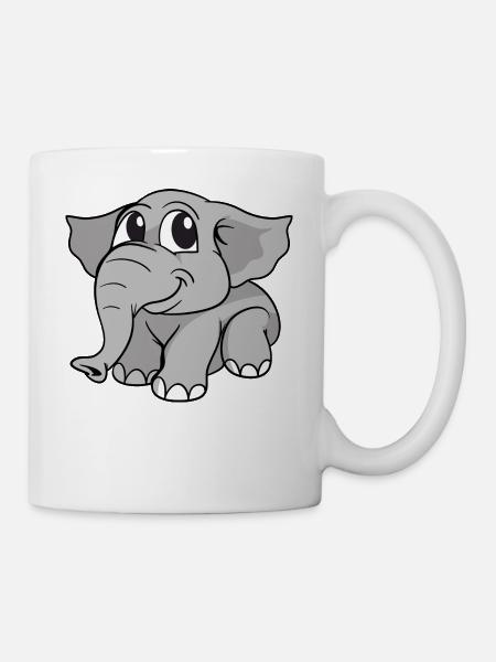 Elephant Elephant - Mug blanc - blanc