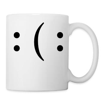 Lachen Lächeln Gute Laune Schlechte Laune Smile - Tasse - Weiß - Rechts