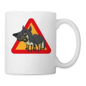 Schaf Wolf - Tasse - Weiß - Rechts