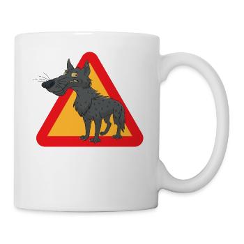Wolf - Tasse - Weiß - Rechts