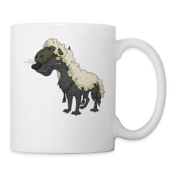 Wolf - Tasse - Weiß - Rechts