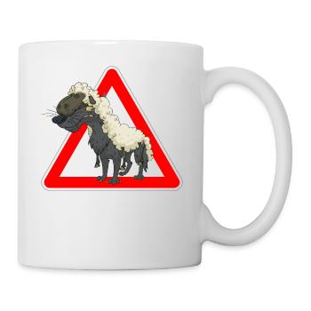 Wolf - Tasse - Weiß - Rechts