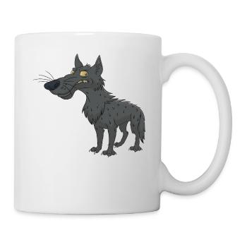 Wolf - Tasse - Weiß - Rechts