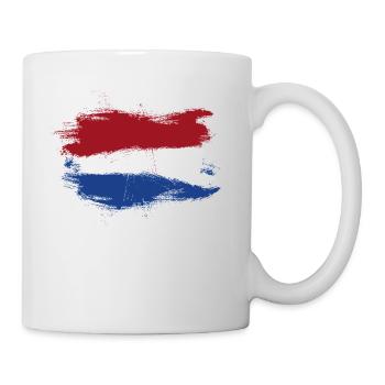 Netherlands Holland flag flag - Mug - white - Right