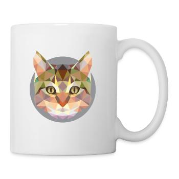 Chat, tête de chat moderne - Mug blanc - blanc - Droite