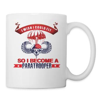 parachutiste - Mug blanc - blanc - Droite