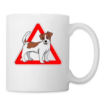 Jack Russell Terrier Hund - Tasse - Weiß - Rechts