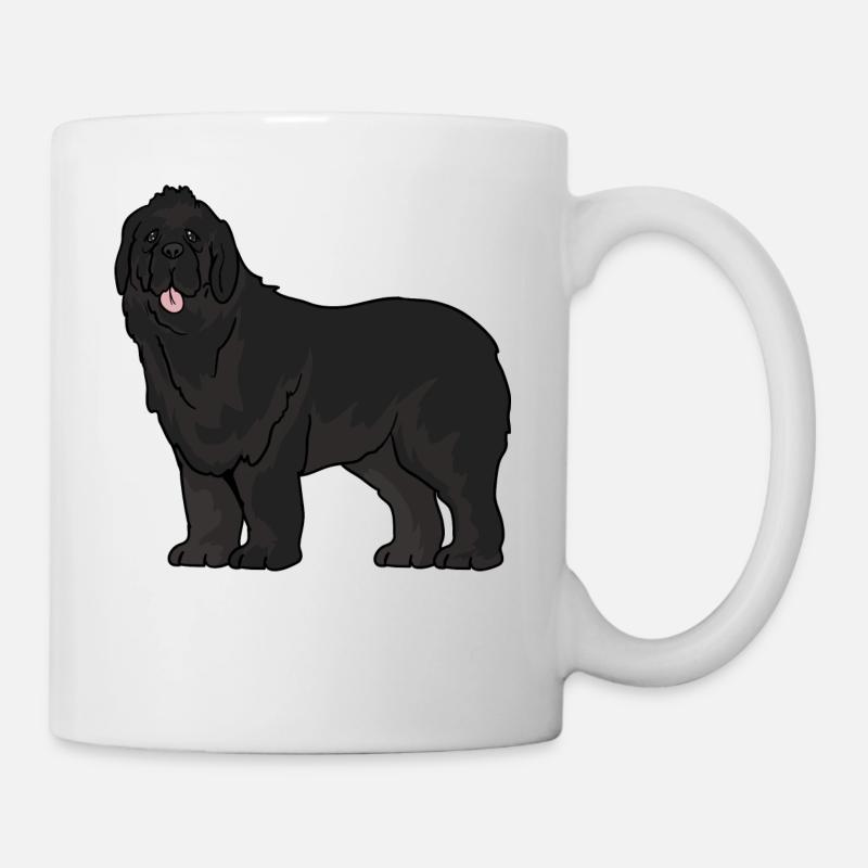 Neufundländer Hund - Tasse - Weiß