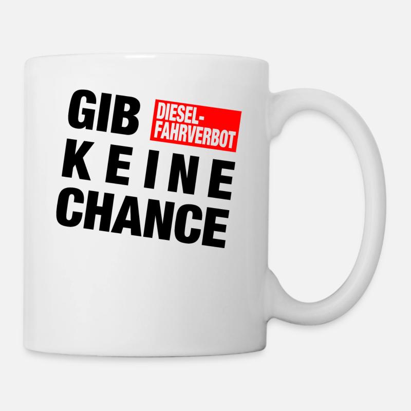 Diesel - Fahrverbot - Tasse - Weiß