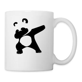 Dabbing Panda Lustiges Tier Shirt - Tasse - Weiß - Rechts