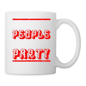 Wir feiern gerne - Partyshirt - Tasse - Weiß - Rechts