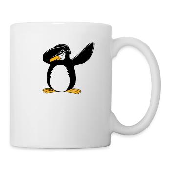 Dabbing Pinguin Funny Dance Geschenk - Tasse - Weiß - Rechts