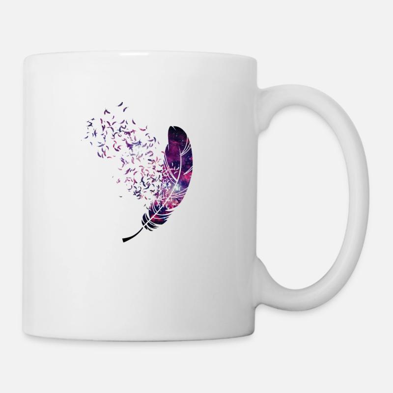 léger comme une plume - Mug blanc - blanc
