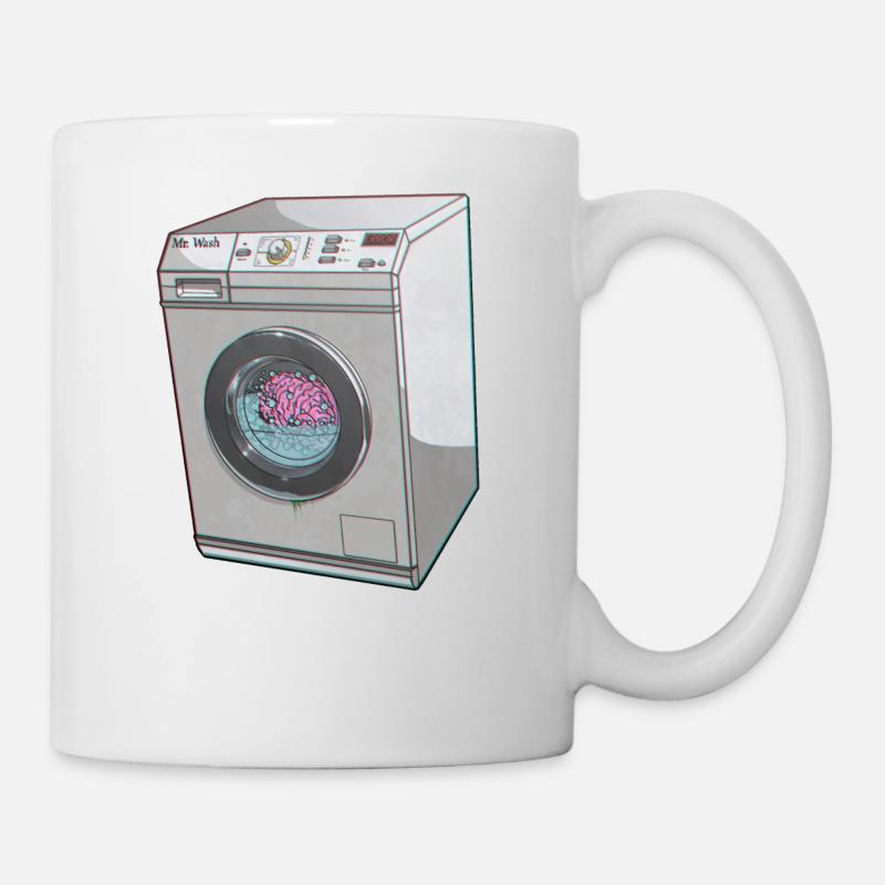 BRAIN WASHED - Tasse - Weiß
