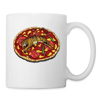 TIGER PIZZA - Mug blanc - blanc - Droite