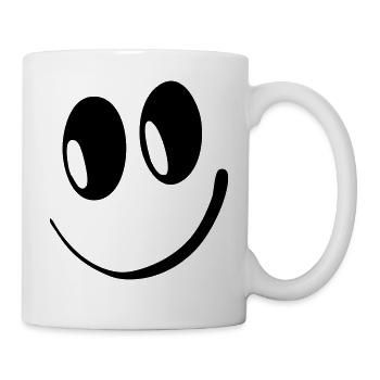 Sourire Rire drôle Happy Happy 1c - Mug blanc - blanc - Droite