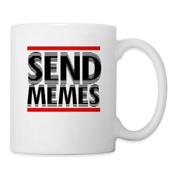 Envoyer lâche T-shirt - Mug blanc - blanc - Droite