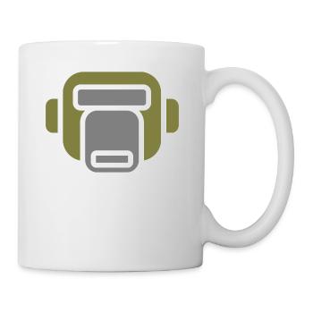 Affe - Tasse - Weiß - Rechts