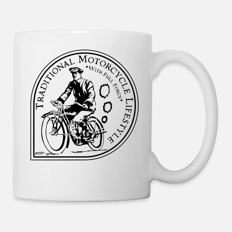 Traditional Motorcycle Lifestyle - Tasse - Weiß