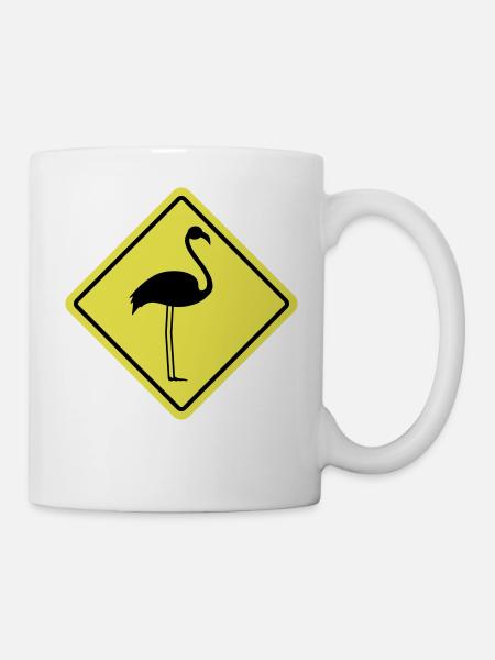 Flamingo Sign - Tasse - Weiß