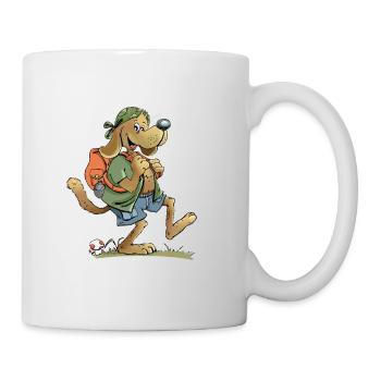 Wanderer Hund - Tasse - Weiß - Rechts