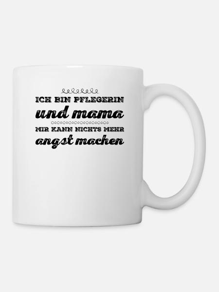 Pflegerin T-Shirt Geschenk - Tasse - Weiß