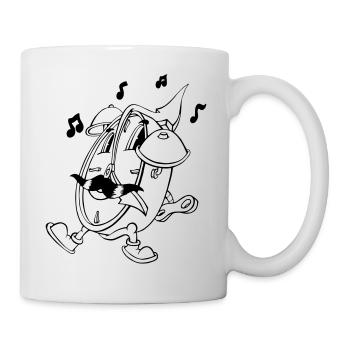 Crazy Wecker - Tasse - Weiß - Rechts