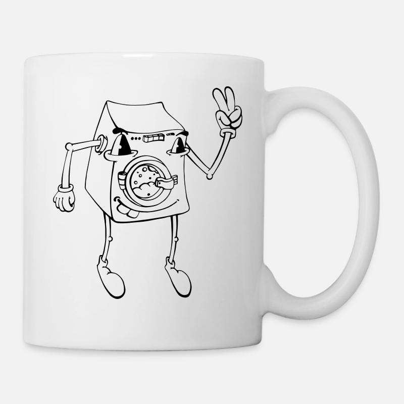 Waschmaschine - Tasse - Weiß