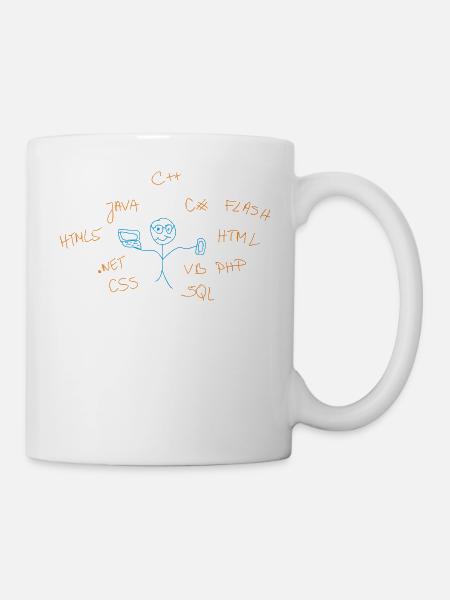 internet Begriffe - Tasse - Weiß