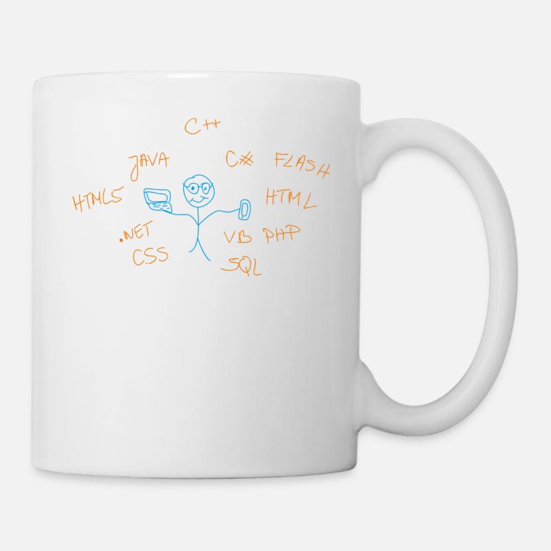 internet Begriffe - Tasse - Weiß