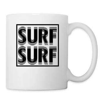 surf surf/ exklusives Surfer Design Unisex - Tasse - Weiß - Rechts
