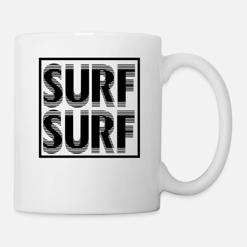 Surf / surfeurs exclusive design unisexe - Mug blanc - blanc