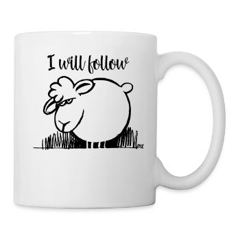 I Will Follow BLACK - Mug - white - Right