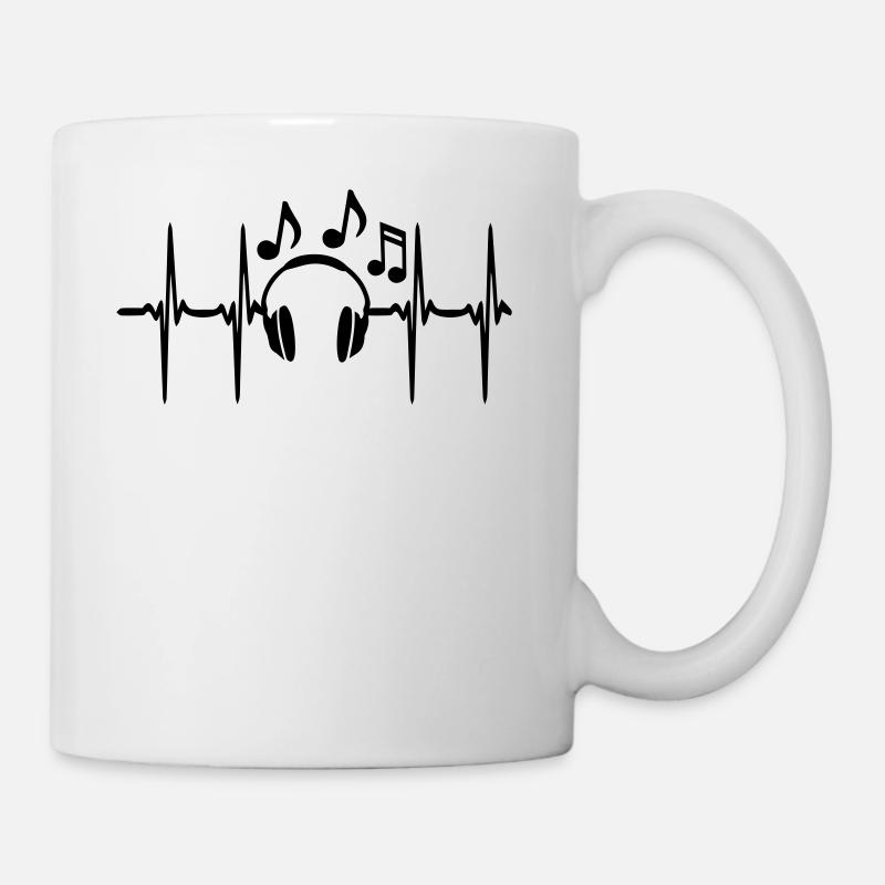 Musique Heartbeat - Mug blanc - blanc