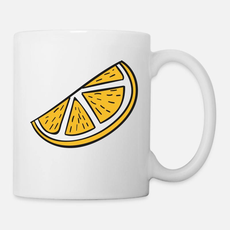 orange slice - Mug - white