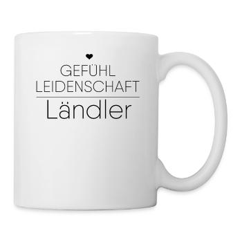 Geschenk für Ländler Tänzer - Tasse - Weiß - Rechts