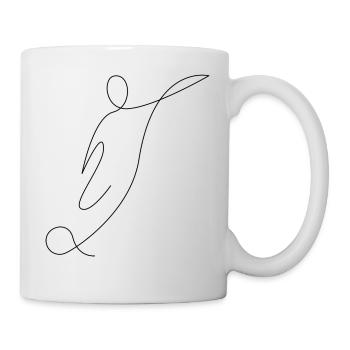 Football one line - Mug - white - Right