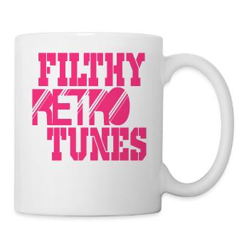schmutzige Retro-Melodien - Tasse - Weiß - Rechts