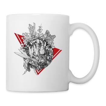 Planet der Fleischfressenden Pflanzen in Schwarz - Tasse - Weiß - Rechts