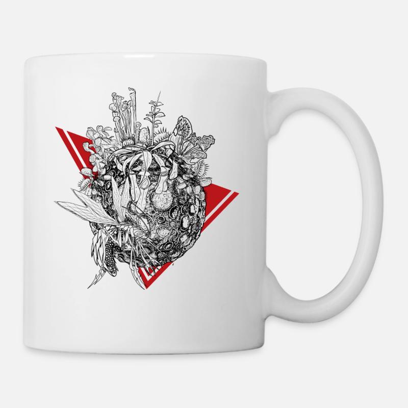 Planet der Fleischfressenden Pflanzen in Schwarz - Tasse - Weiß