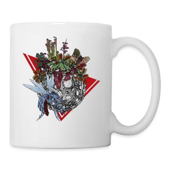Planet der Fleischfressenden Pflanzen in Farbe - Tasse - Weiß - Rechts