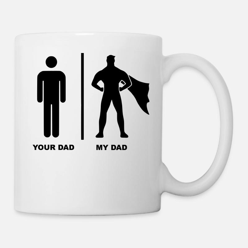 Votre papa Mon papa Superhero - Mug blanc - blanc